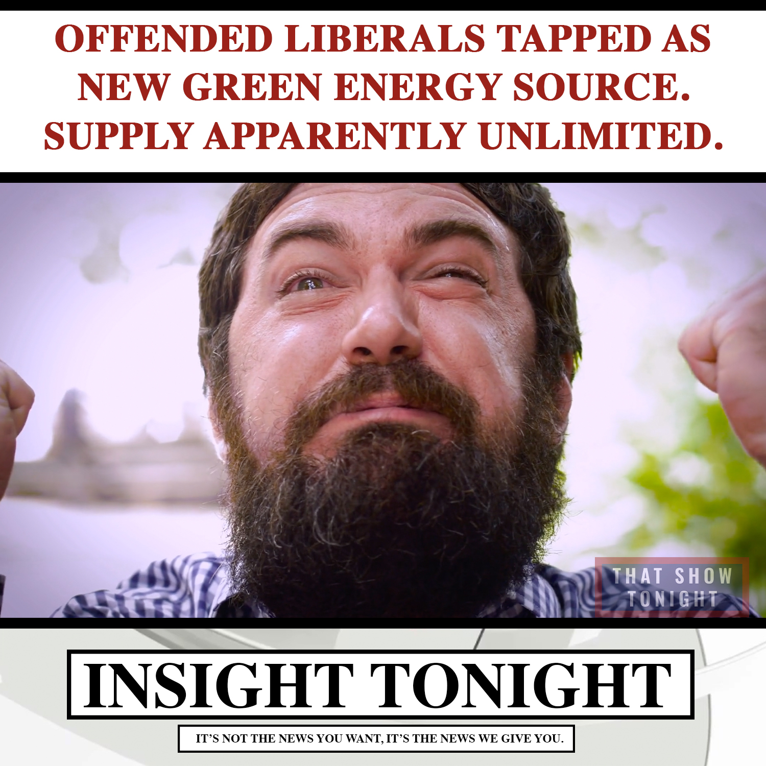 Offended Liberals Tapped As New Green Energy Source Supply Apparently 